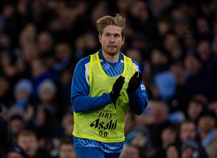 Die Fans von Manchester City begrüßen Kevin De Bruyne wieder im Einsatz